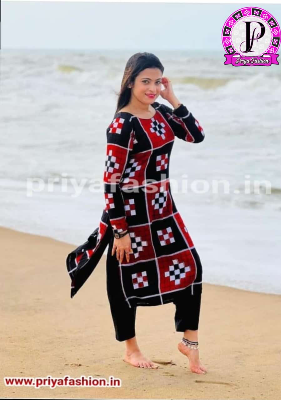 100227 Sambalpuri Handlooms stitching kurti