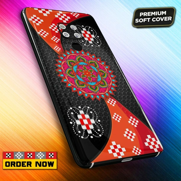 100262 mobile Back Cover sambalpuri Design with Add Name& photo