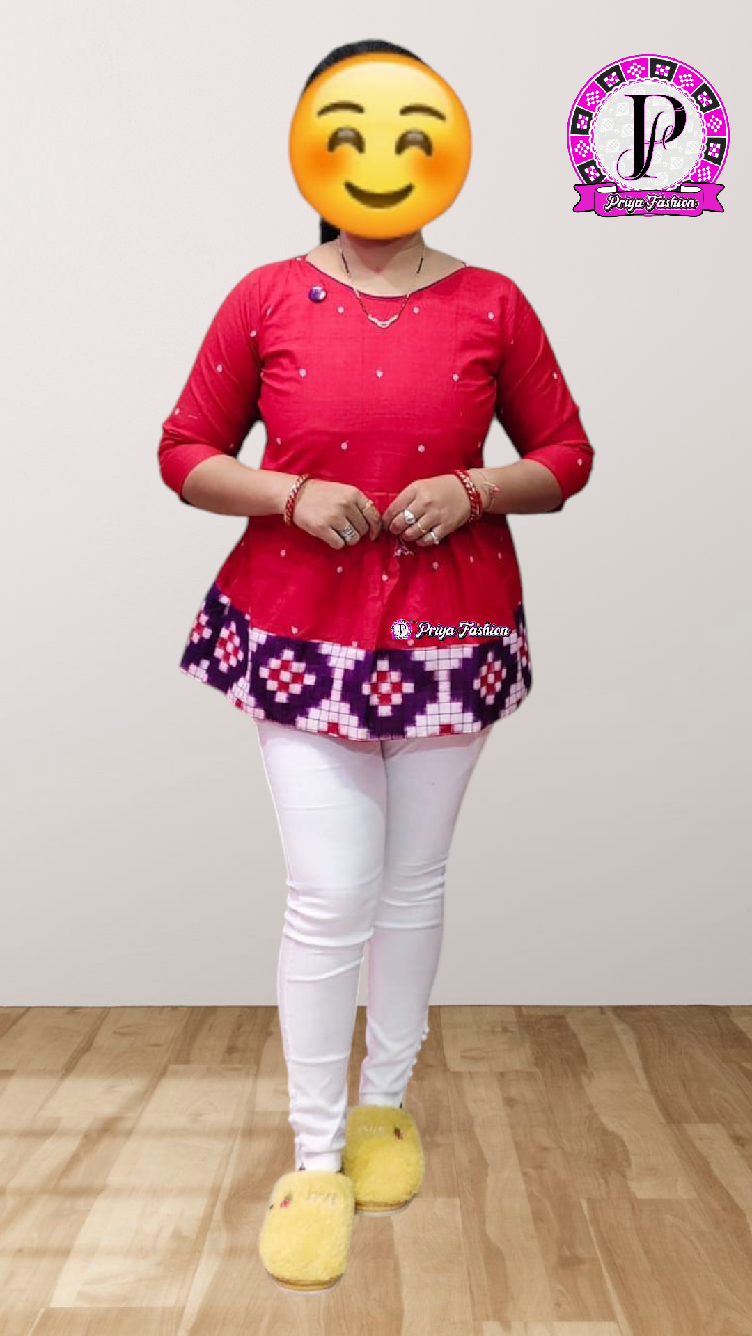 100407 Sambalpuri Handlooms stitching short kurti