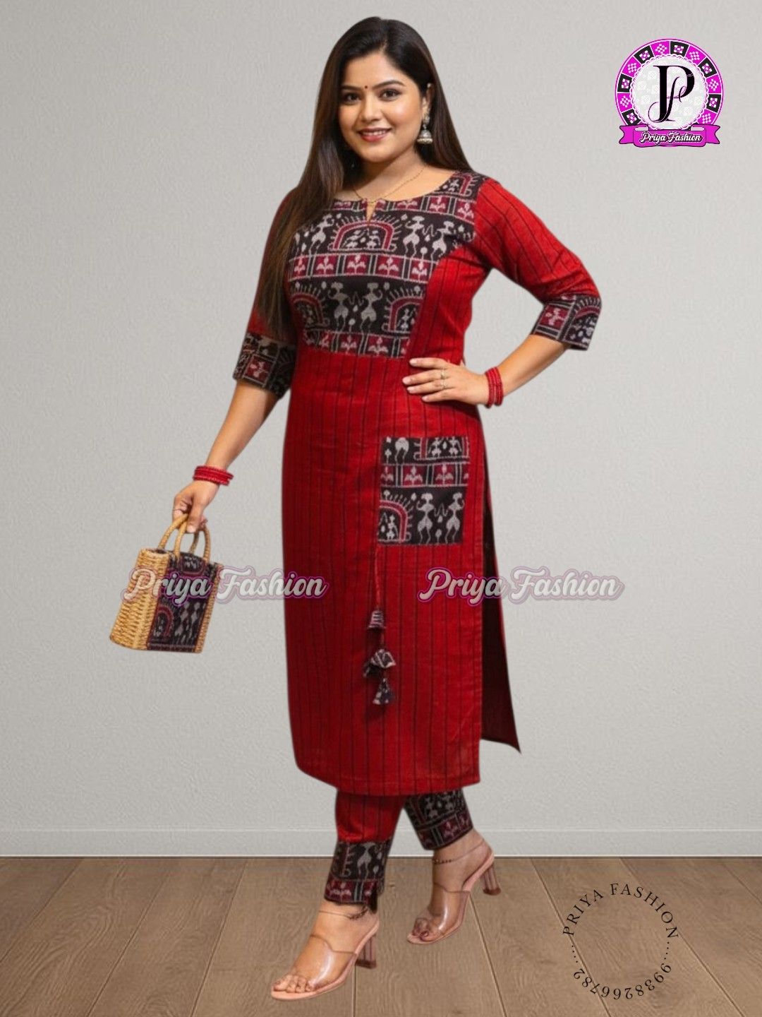 100412 Sambalpuri Handlooms stitching kurti