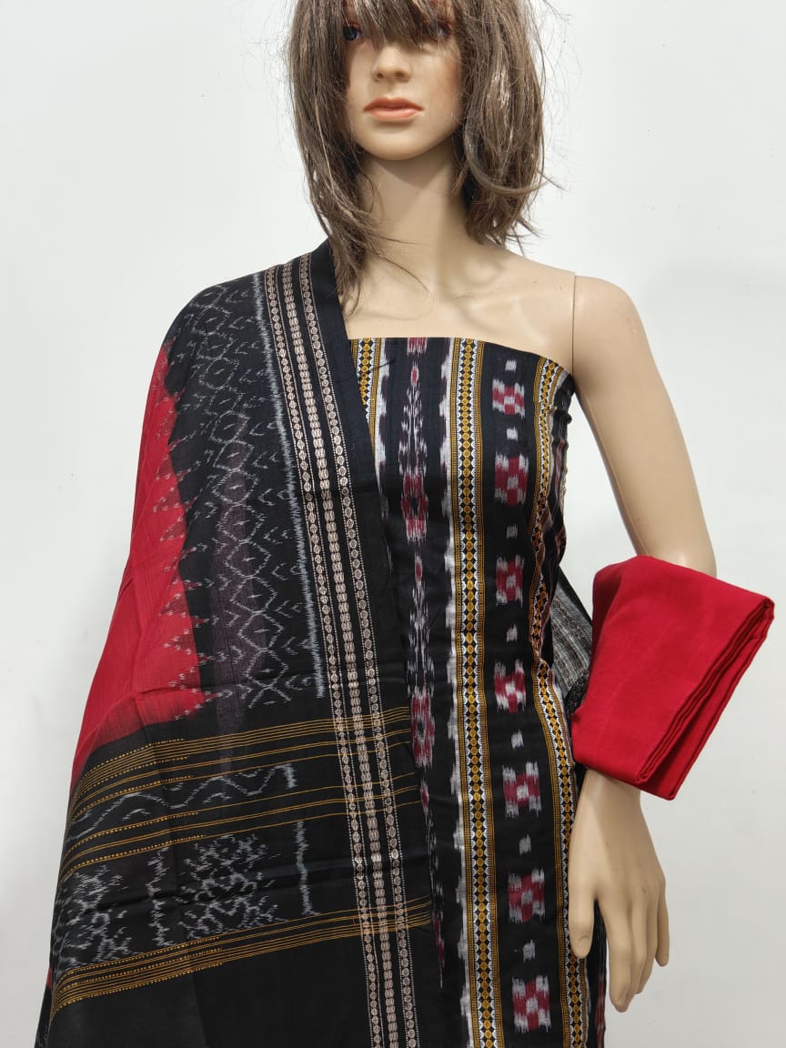100338 Sambalpuri Dress Material with Dupatta
