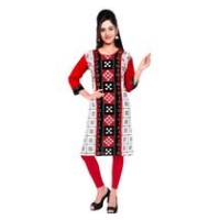 Printed Cotton kurti & Round Top