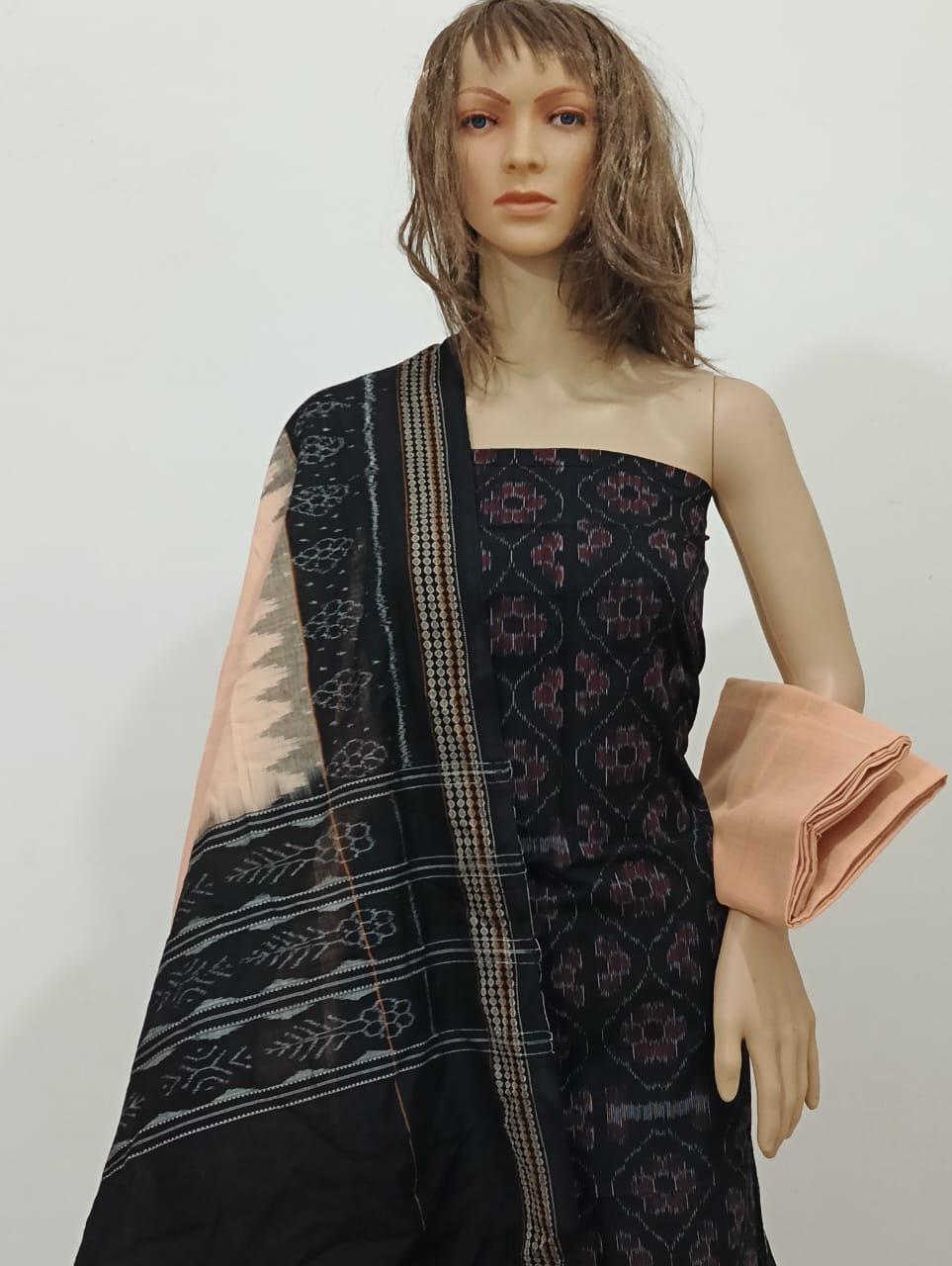 10089 Sambalpuri Dress Material with Dupatta