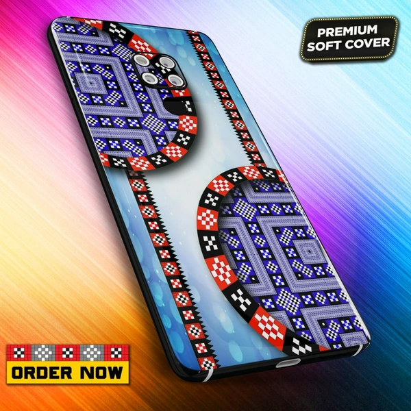 100281 mobile Back Cover sambalpuri Design with Add Name& photo