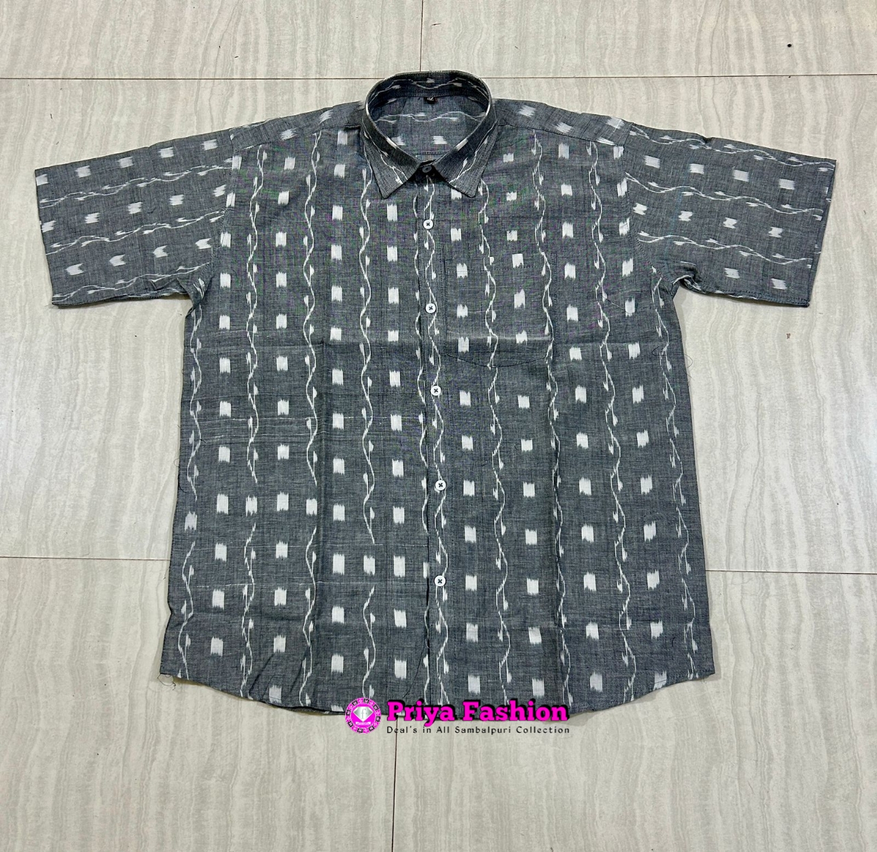 1058 sambalpuri Half Shirt