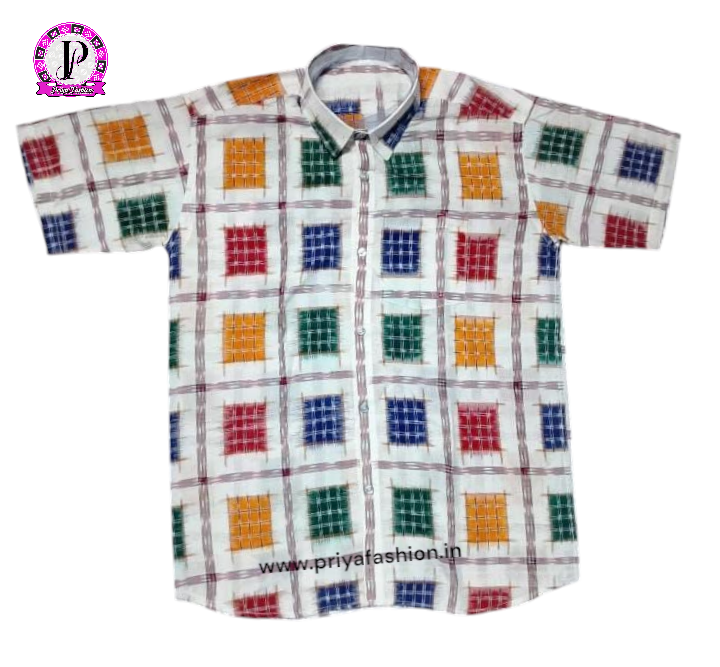 100395 Sambalpuri Half Shirt