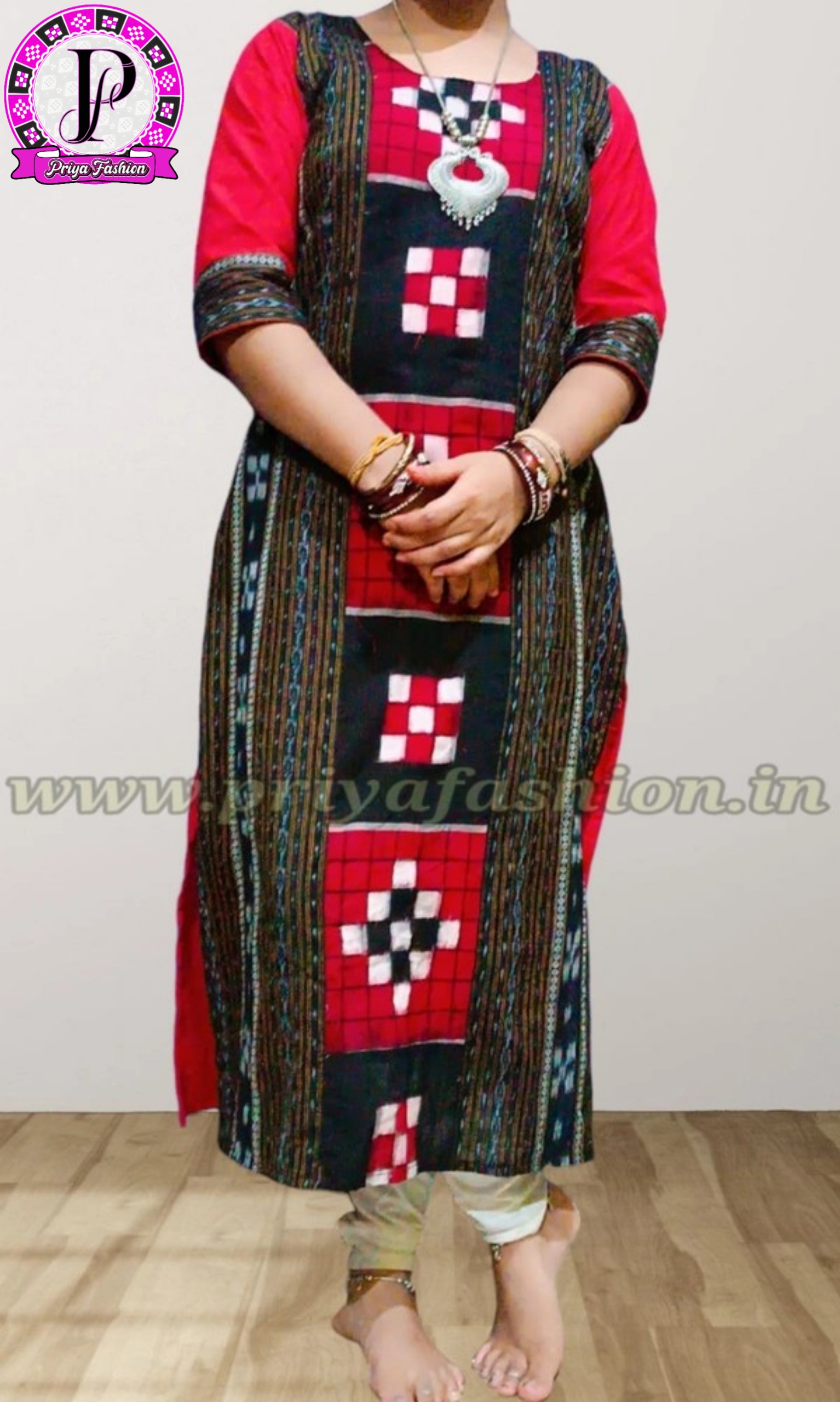 100401 Sambalpuri Handlooms stitching kurti