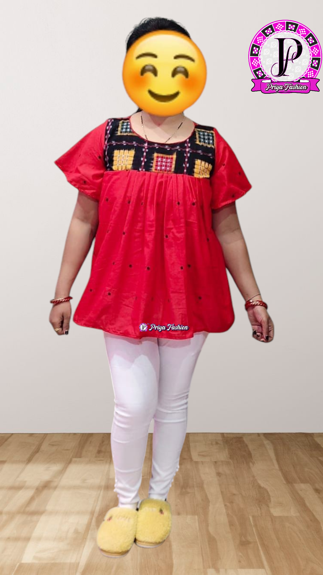 100401 Sambalpuri Handlooms stitching short kurti