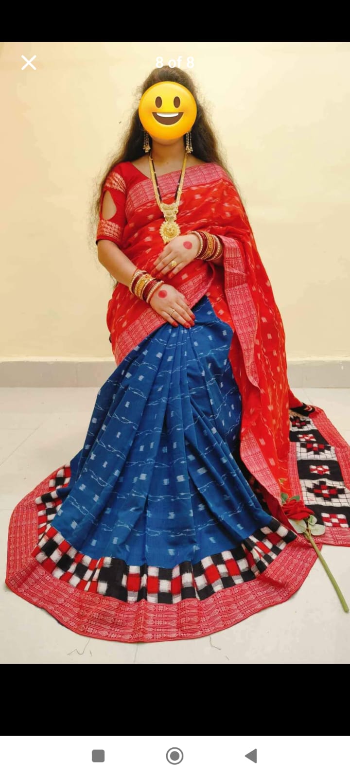 1033 Sambalpuri Patchwork Saree with Blause