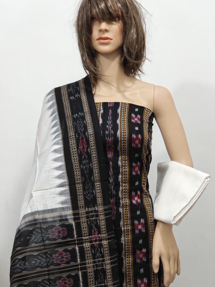 100350 Sambalpuri Dress Material with Dupatta