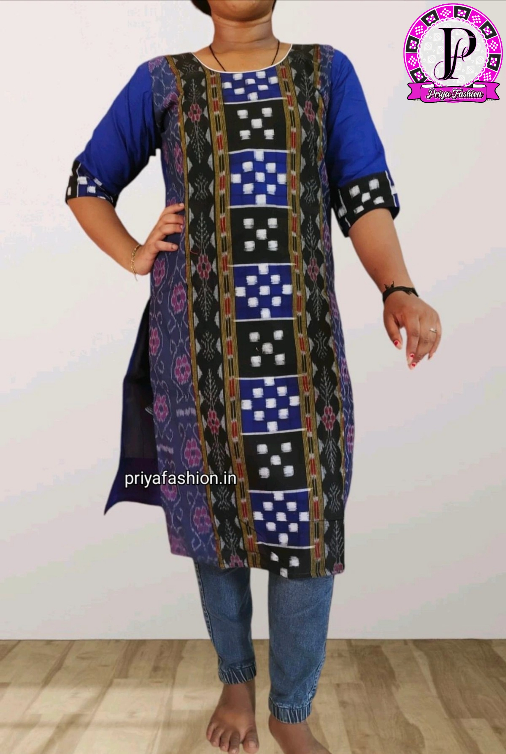 100398 Sambalpuri Handlooms stitching kurti