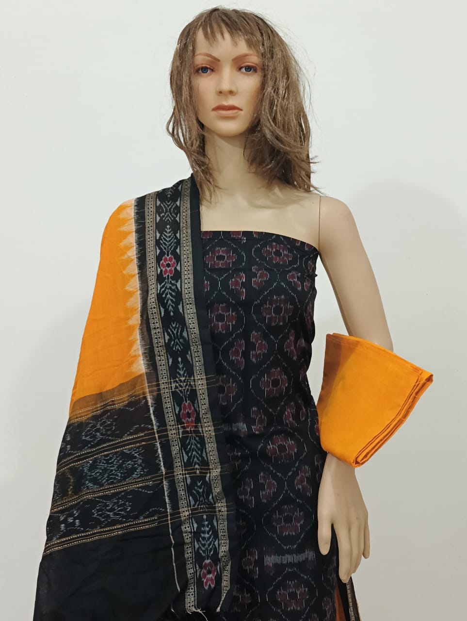 10096 Sambalpuri Dress Material with Dupatta
