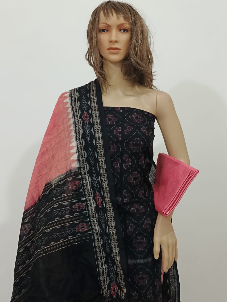 10093 Sambalpuri Dress Material with Dupatta
