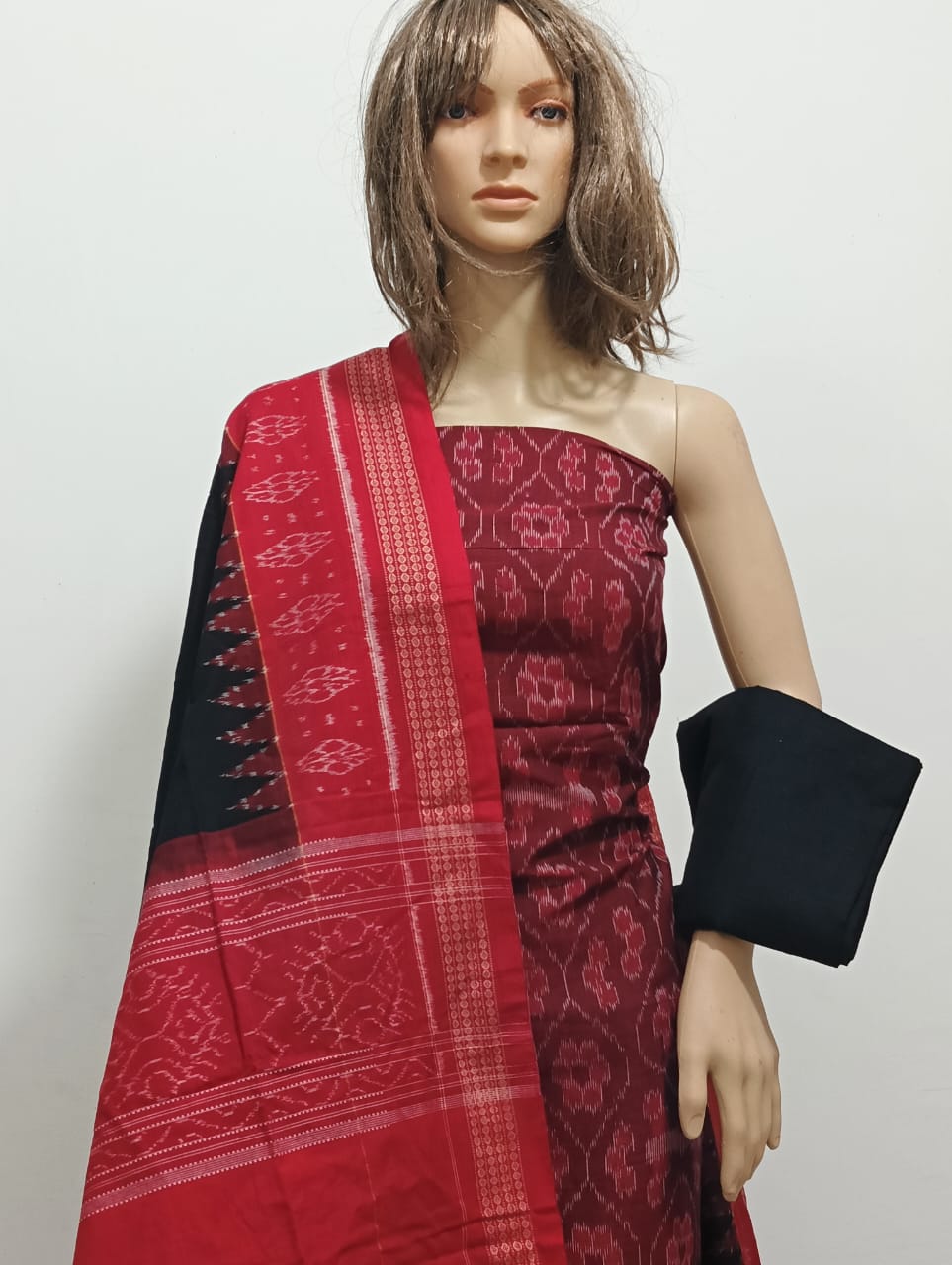 10095 Sambalpuri Dress Material with Dupatta