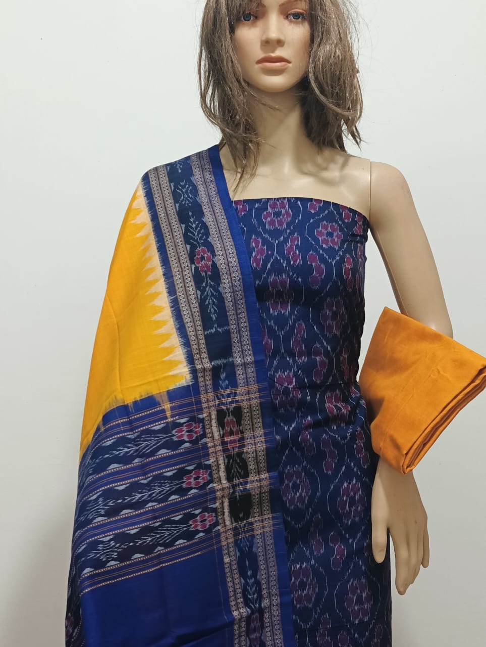 10080 Sambalpuri Dress Material with Dupatta