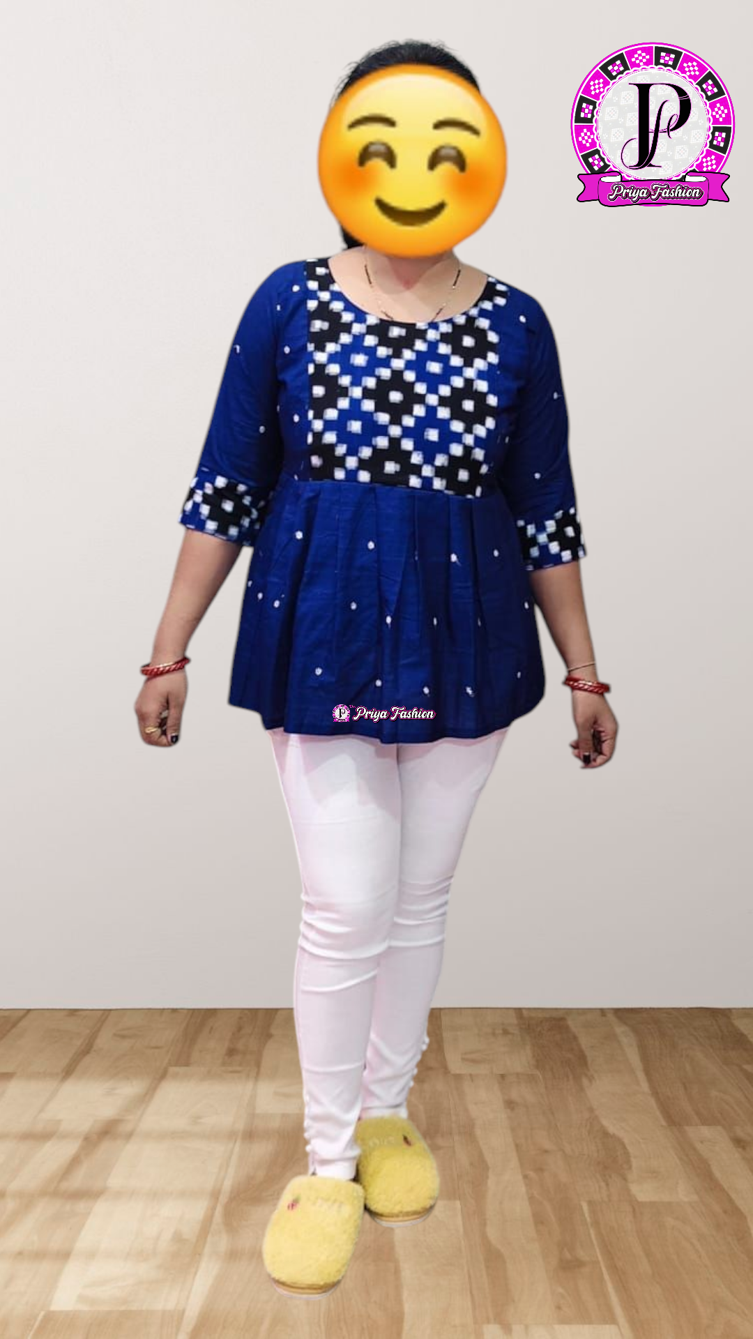 100406 Sambalpuri Handlooms stitching short kurti