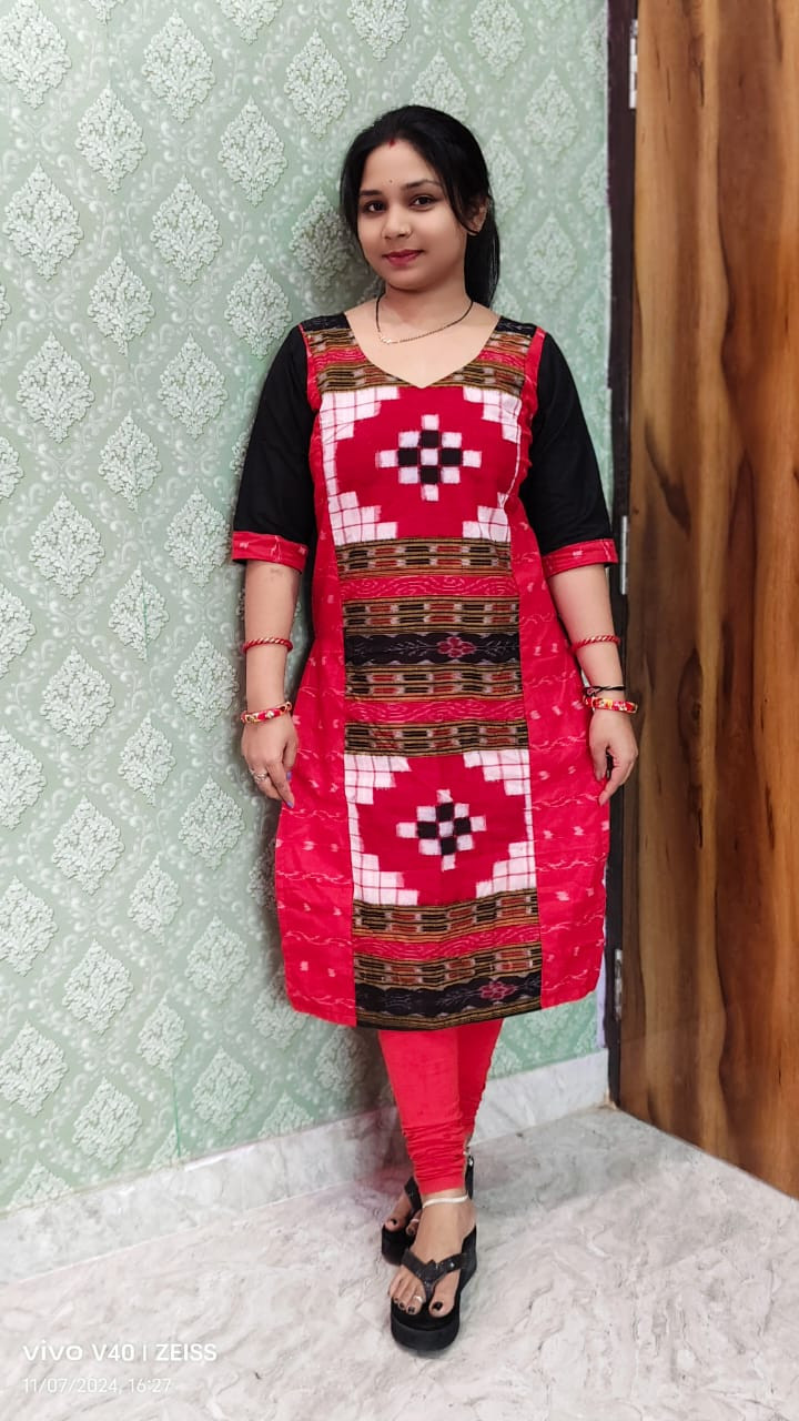 1003 Sambalpuri Handlooms stitching kurti