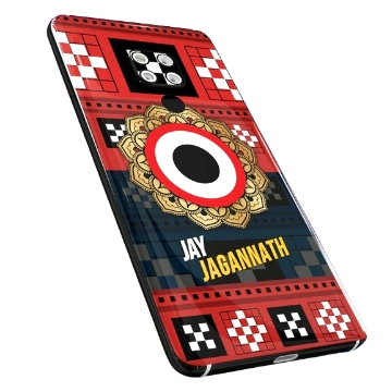 100387 mobile Back Cover sambalpuri Design with Add Name& photo