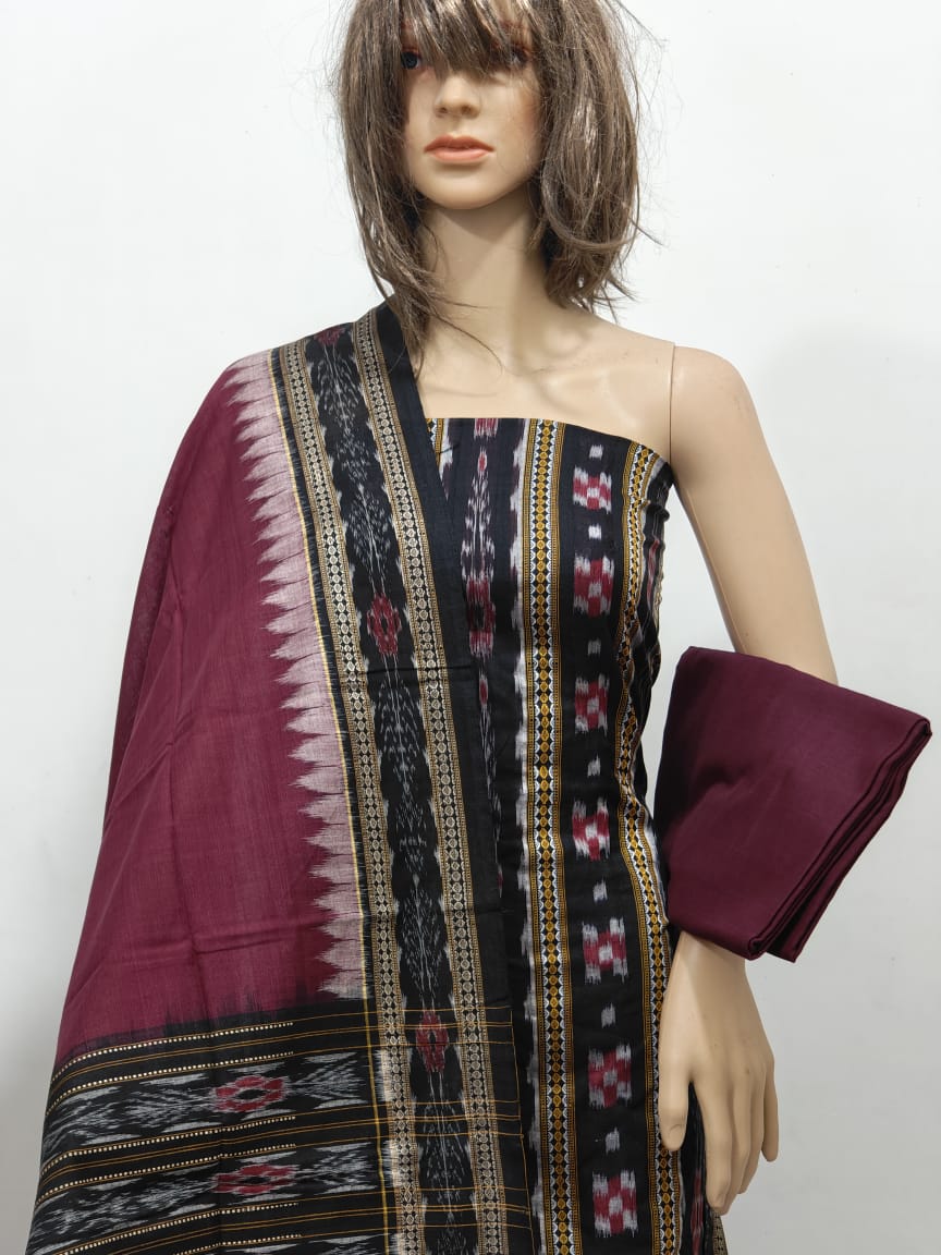 100343 Sambalpuri Dress Material with Dupatta