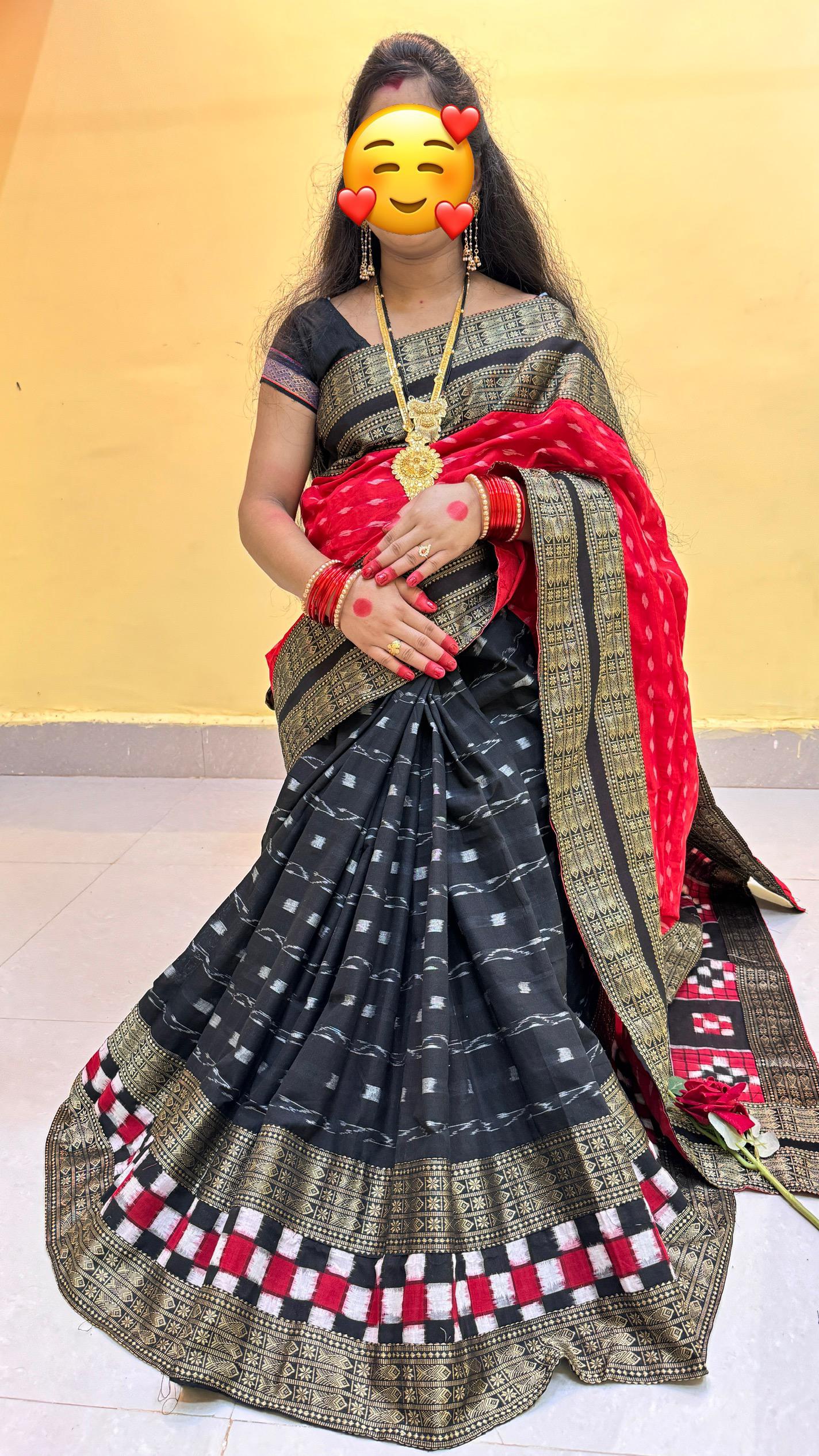 1022 Sambalpuri Patchwork Saree with Blause