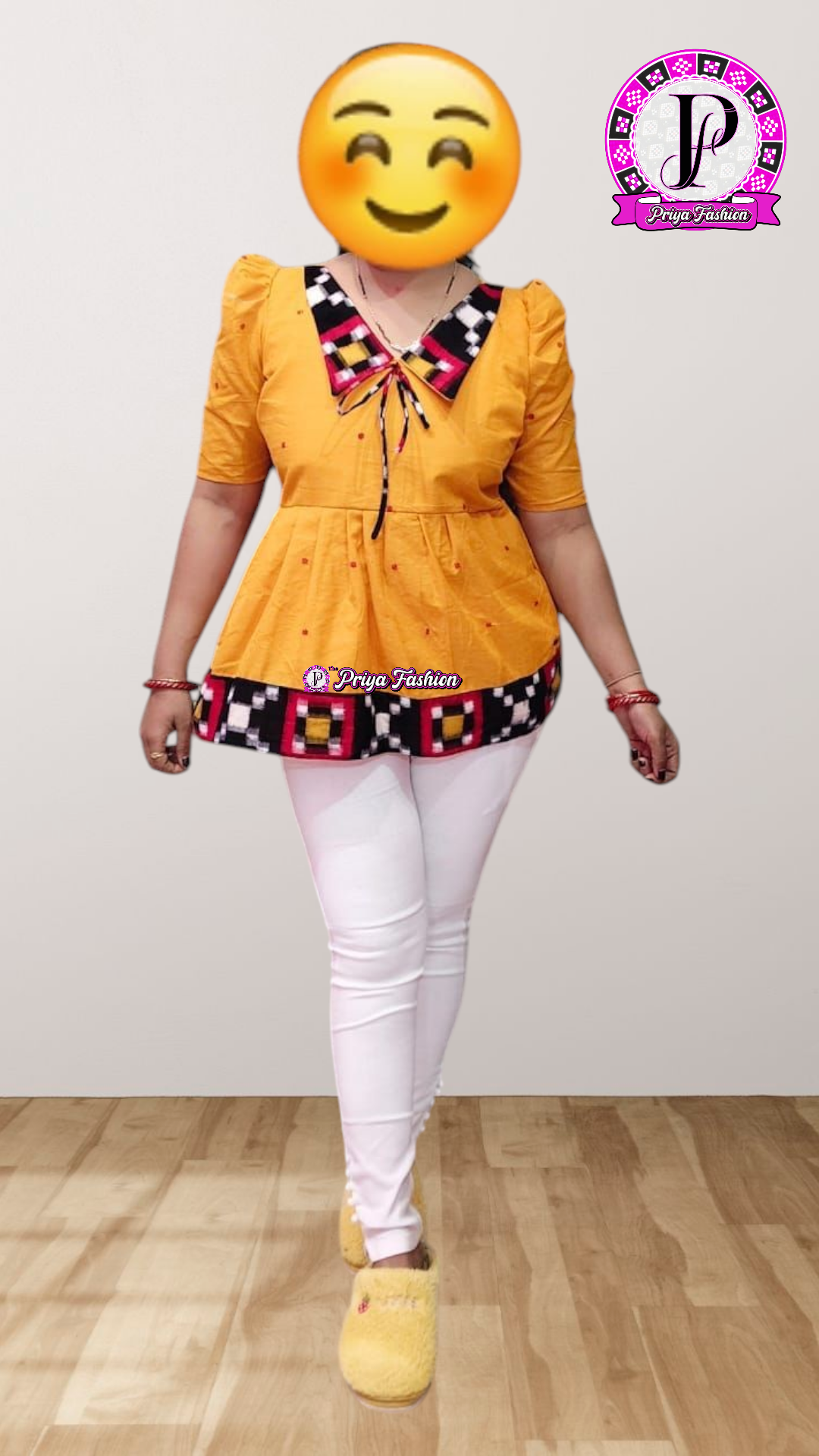 100409 Sambalpuri Handlooms stitching short kurti