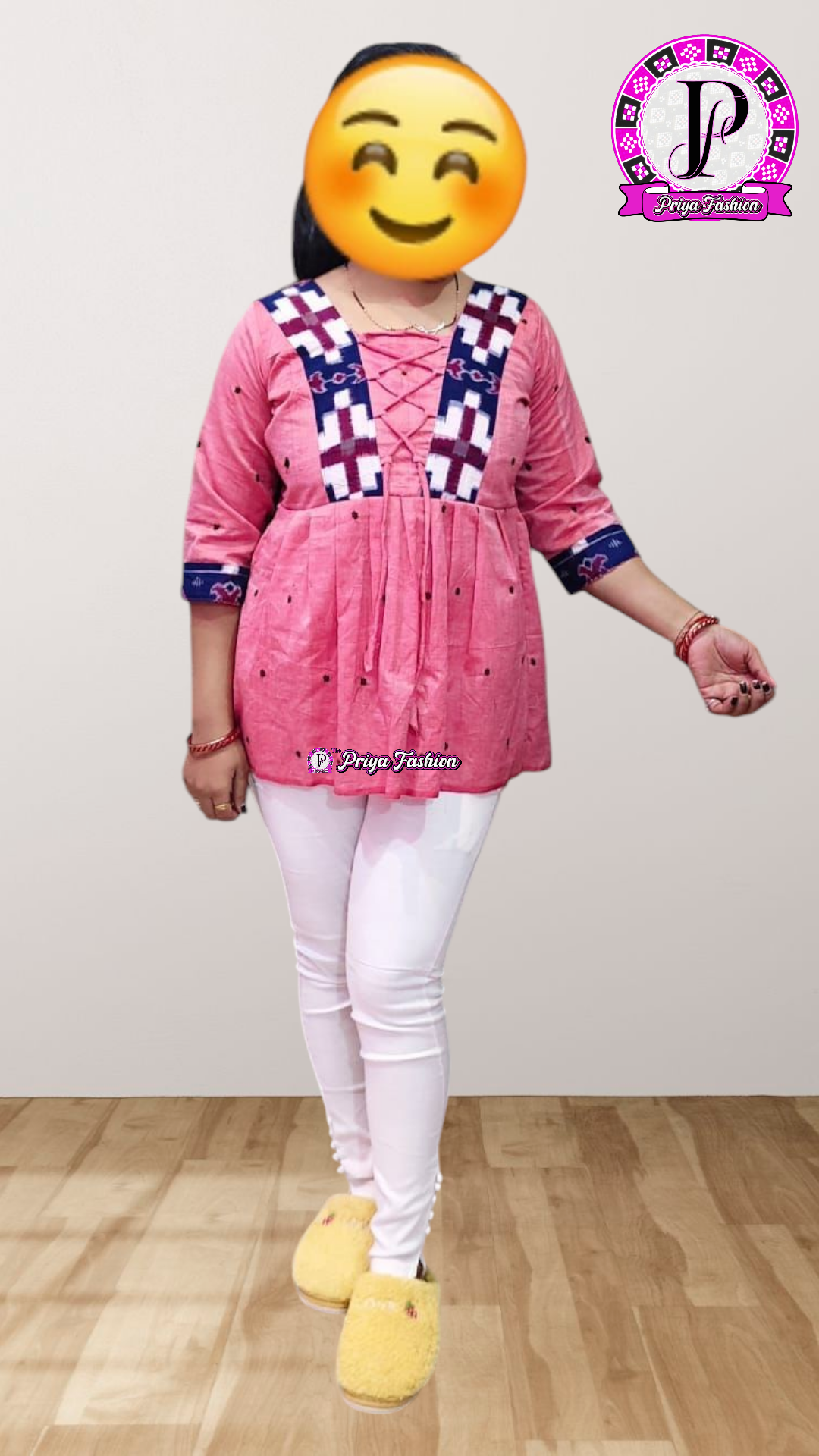 100408 Sambalpuri Handlooms stitching short kurti